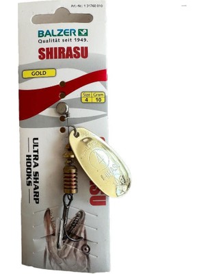 Balzer Shirasu Gold No:3 6gr Alabalık Kaşığı