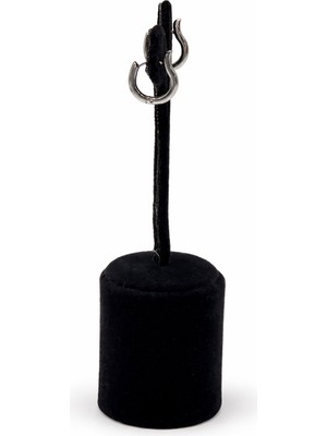 Pangu Gümüş Renk Çelik Dalgalı Halka Küpe