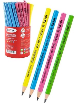 Kalemim Jumbo Üçgen Başlangıç Kalemi Siyah 4 Adet Fatih Jumbo Kurşun Kalem Triangular