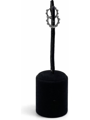 Pangu Gümüş Renk Desenli Çelik Halka Küpe