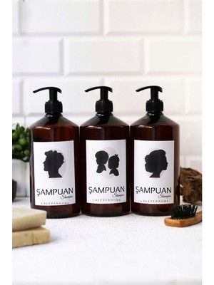 Feyza Design 1 Litre Aile Şampuan Seti, Ferah ve Canlandırıcı Temizlik Için