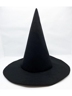 Ecoport Siyah Renk Keçe Cadı Şapkası