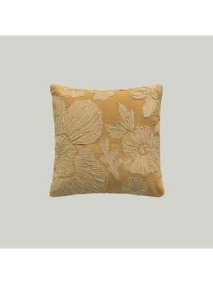 Linens Foldi Kırlent Kılıfı 45X45 cm Hardal