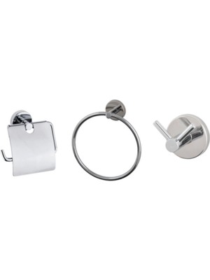 Feyza Design Şık ve Modern Üçlü Banyo Aksesuar Seti, Pratik Kullanım Için Tasarlandı