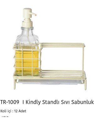 Feyza Design Şık ve Pratik Standlı Sıvı Sabunluk Seti, Hijyenik Kullanım Sağlar