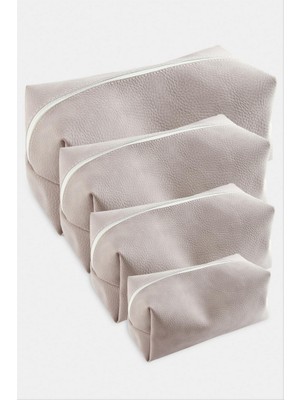 Zero Land Nrzsnt 4 Adet El Tutmalı Makyaj Çantası - Kzm - - Lila