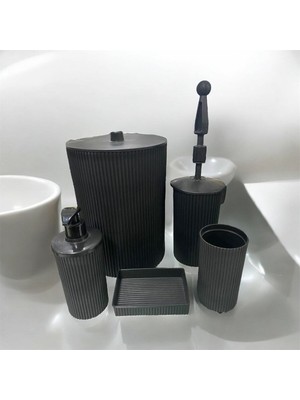 Feyza Design Şık 5 Parça Banyo Seti, Kaliteli ve Modern Tasarım