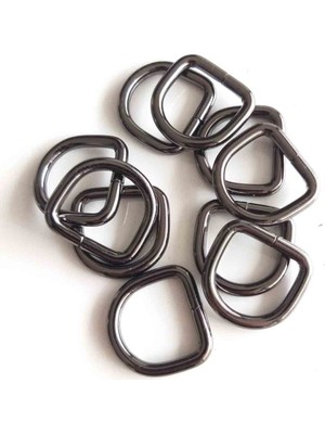 Angel Çanta Aksesuar Kadınlar İçin 10'lu Füme 2 cm D Halka Renkli Tasarım