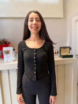 Asl Woman Kadın Uzun Kollu Çıtçıtlı Body – Fit Kesim Basic Bluz