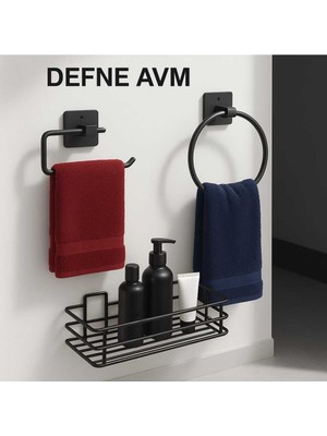 Feyza Design 3'lü Banyo Düzenleyici Seti, Duşakabin Şampuanlık, Havluluk ve Wc Kağıtlık