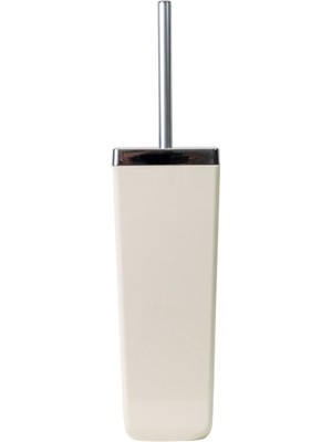 Feyza Design Toskana Bej Tuvalet Fırçası, Şık ve Sağlam Tasarım, Mavi Detaylı