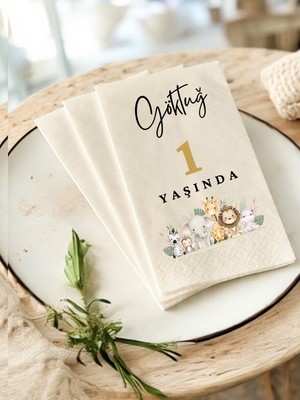 Puppetzzz Doğum Günü Peçetesi Isimli Safari Temalı 20 Adet