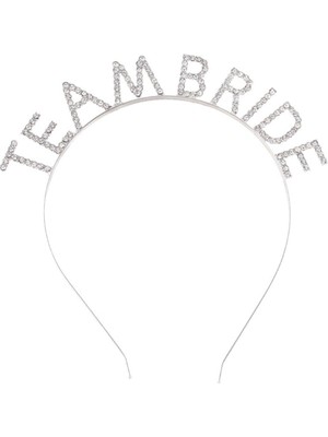 Urfakent Gümüş Kaplama Kristal Taşlı Team Bride Taç 16X17 cm