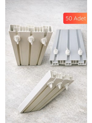 Tayem Tül Perde Korniş Sonu, Perde Korniş Stoperi Finali, Korniş Sıkıştırma Kapama, Perde Kilidi 50 Adet