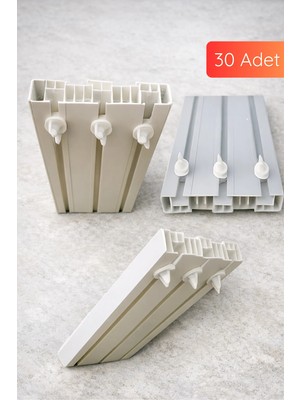 Tayem Tül Perde Korniş Sonu, Perde Korniş Stoperi Finali, Korniş Sıkıştırma Kapama, Perde Kilidi 30 Adet