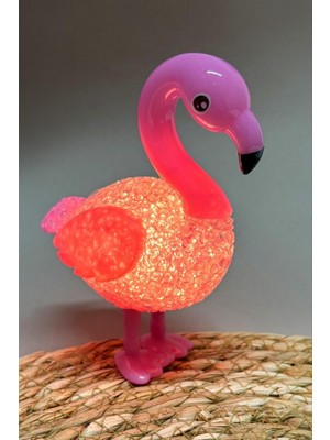 Zero Land Nrzsnt Kuğu Işıklı Biblo 13 cm - Pembe