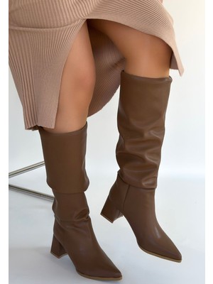 Tp Pitay Vizon Cilt Topuklu Çizme - Lisinya