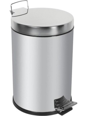 Feyza Design 20 Litre Pedallı Krom Çöp Kutusu, Şık ve Dayanıklı Tasarım