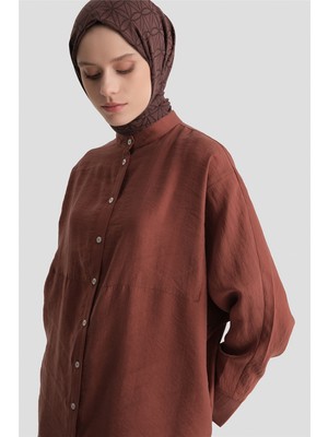 Armine Tunik Elbise Takım Kiremit