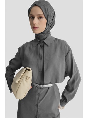 Armine Aller Detaylı Tunik Gri