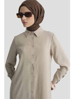 Armine Tunik Elbise Bej