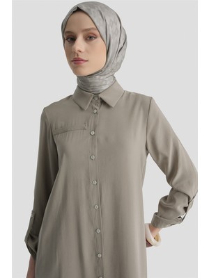 Armine Tunik Elbise Vizon