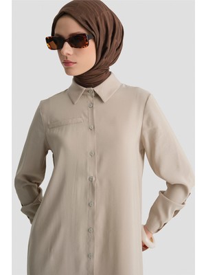 Armine Tunik Elbise Bej