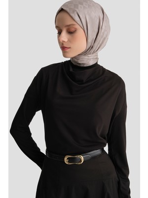 Armine Degaje Örme Badi Siyah