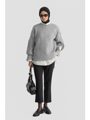 Armine Beli Lastikli Pantolon Siyah