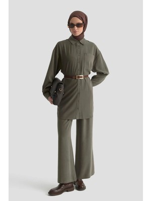 Armine Palazzo Pantolon Haki