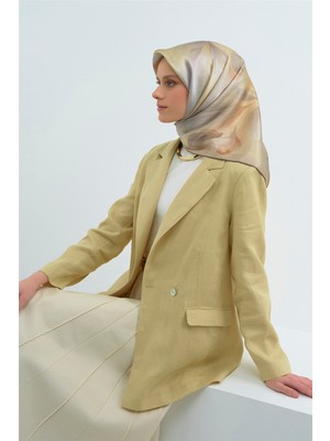 Armine Saf Ipek Twill Eşarp 9519D 05