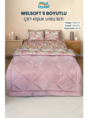 Uysal Yorgan Welsoft 5 Boyutlu Çift Kişilik Uyku Seti PUDRA