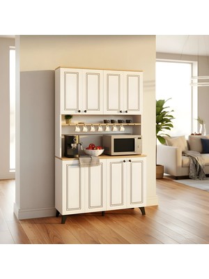 Misterium Zen Mutfak Mikrodalga Bölmeli Kahve Köşesi - Beyaz