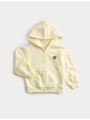 Marks & Spencer Pamuk Karışımlı “loved” Kapüşonlu Sweatshirt (2–8 Yaş)