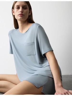 Marks & Spencer Pamuklu Cepli Pijama Üstü