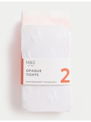 Marks & Spencer 2'li Desenli Külotlu Çorap