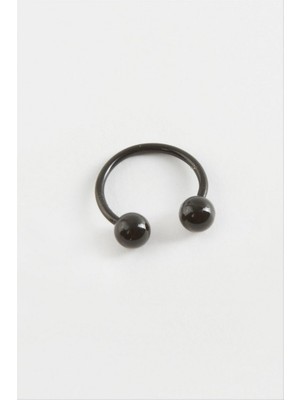 Zero Land Nrzsnt 1 cm Septum Çelik Piercing 1 Adet - Siyah