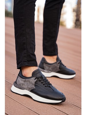 Panorama Hakiki Deri Süet Detaylı Erkek Sneaker