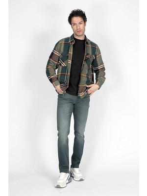 Lee Cooper Jagger Erkek Slım Straıght Dar Kesim Normal Bel Düz Paça Jean Pantolon Mavi