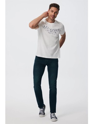 Lee Cooper Jagger Normal Bel Dar Kesim Düz Paça Yeşil Erkek Jean Pantolon