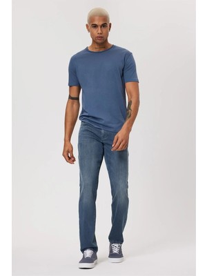 Lee Cooper Jagger Erkek Slım Straıght Dar Kesim Normal Bel Düz Paça Jean Pantolon Gri