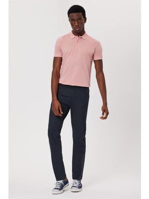 Lee Cooper Ricky Erkek Hıgh Rıse Straıght Rahat Kesim Yüksek Bel Dokuma Pantolon Düz Paça Gri