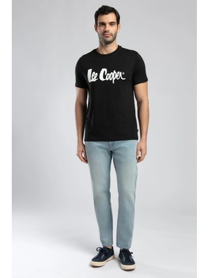 Lee Cooper London Normal Bel Dar Konik Kesim Daralan Paça Mavi Erkek Jean Pantolon
