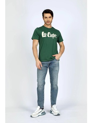 Lee Cooper London Normal Bel Dar Konik Kesim Daralan Paça Mavi Erkek Jean Pantolon