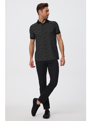 Lee Cooper Harry Erkek Slım Straıght Normal Kesim Normal Bel Dokuma Pantolon Düz Paça Siyah