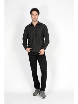 Lee Cooper Jagger Normal Bel Dar Kesim Düz Paça Siyah Erkek Jean Pantolon