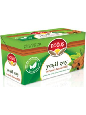 Dukkanıum Doğuş Yeşil Çay Tarçınlı Karanfilli Poşet Çay 20X1.75G