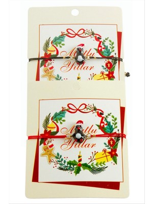 Zero Land Nrzsnt 2026 Yılbaşı Cam Ip Bilekliği - Siyah