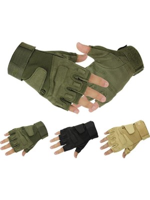 Black Hawk Sword Erkek&Kadın Outdoor Spor&Fitness Outdoor Kesik Parmak Eldiven Single