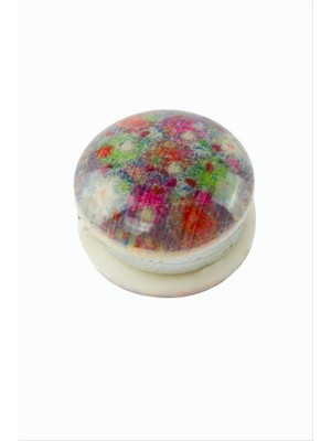 Zero Land Nrzsnt Çiçek Kupa Eşarp Mıknatısı 1 Adet - Mor